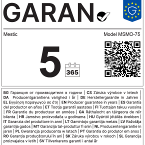 8095 mestic   garan label   solar panel model msmo 75