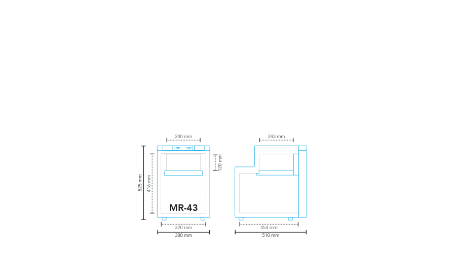 Refrigerator compressor MR-43