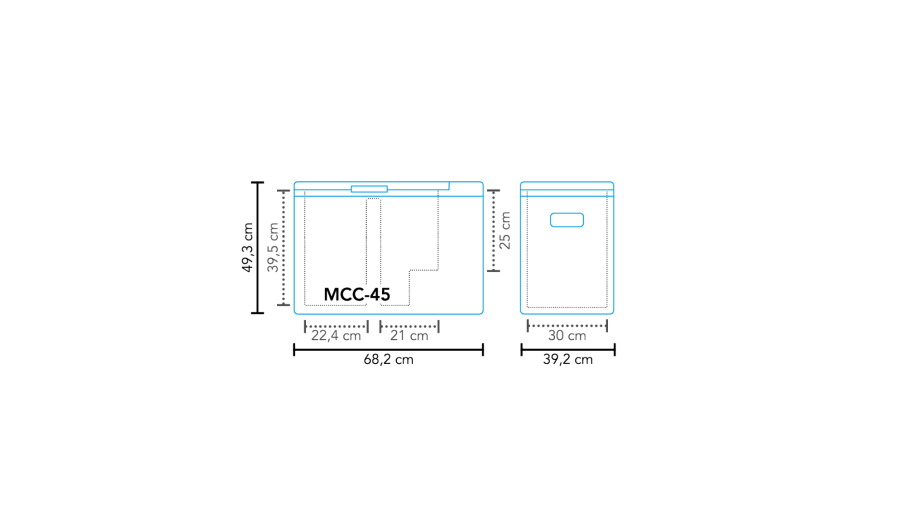 Cool box compressor MCC-45 AC/DC Dual Zone